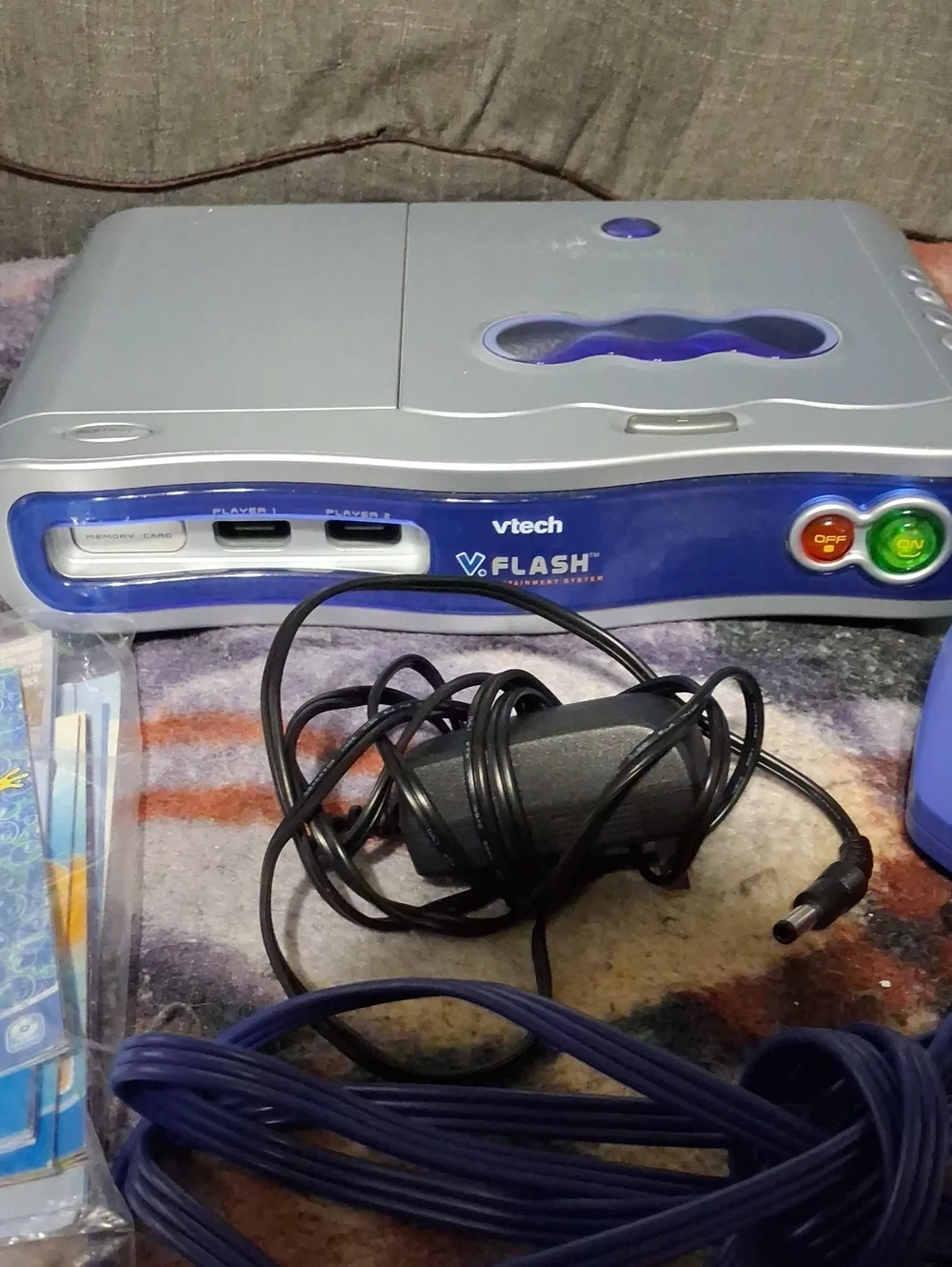 V.Smile V-Flash Purple Blue Kids Educational Gaming System